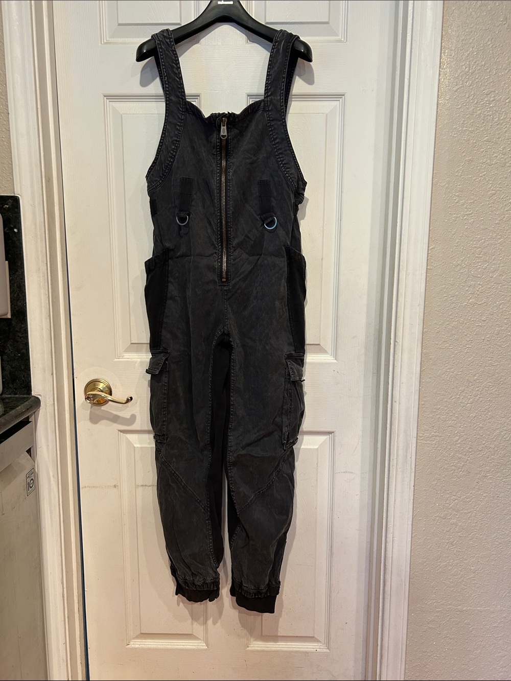 FP Movement Black Utility Overalls